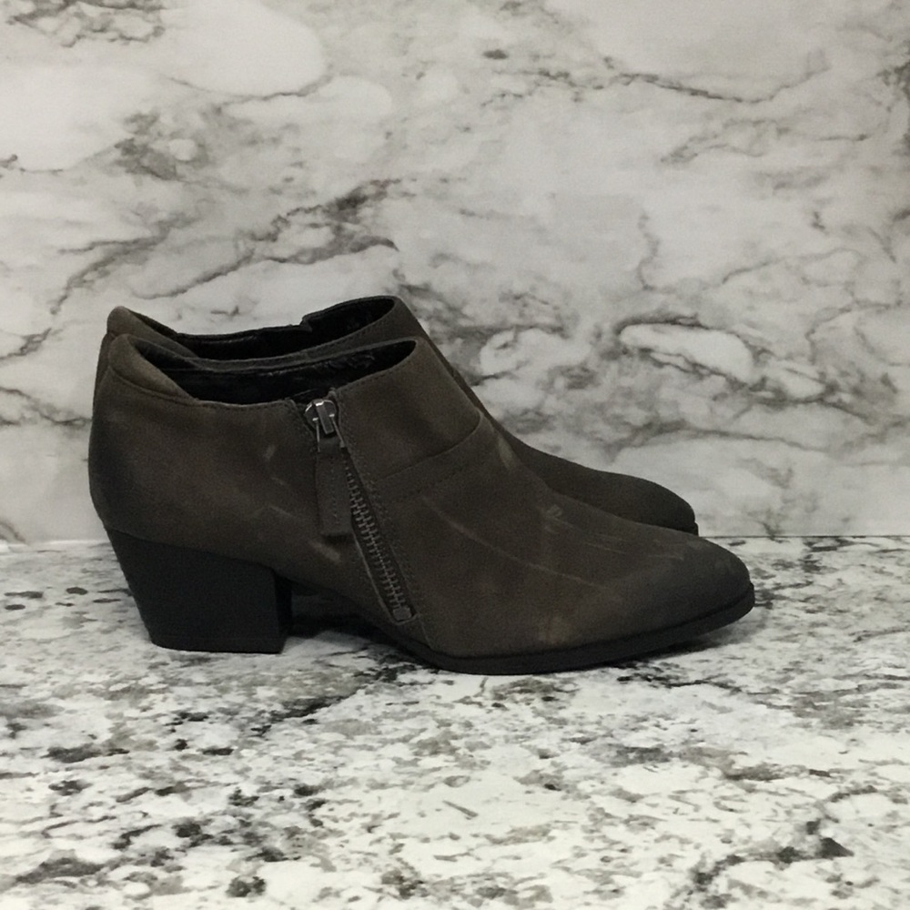 Franco Sarto Greco Suede Ankle   Boot Booties